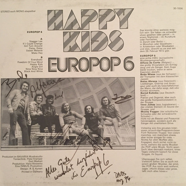 Europop 6 : Happy Kids (LP, Album)