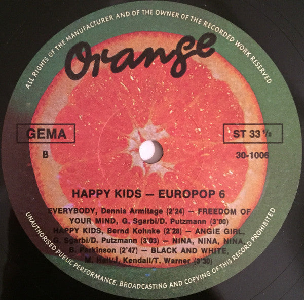 Europop 6 : Happy Kids (LP, Album)