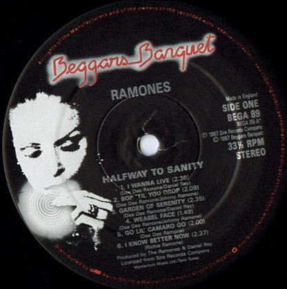 Ramones : Halfway To Sanity (LP, Album)