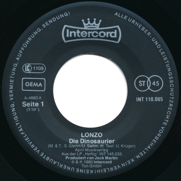 Lonzo* : Die Dinosaurier (7", Single)