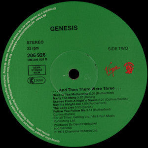 Genesis : ... And Then There Were Three... (LP, Album, RE, DMM)