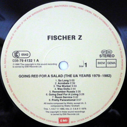 Fischer-Z : Going Red For A Salad (The UA Years) (LP, Comp)