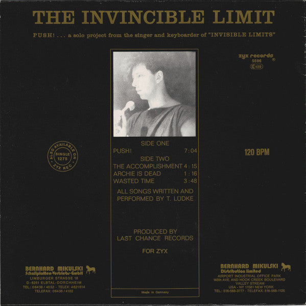 The Invincible Limit : Push! (New Mix) (12", Maxi, Lig)