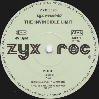 The Invincible Limit : Push! (New Mix) (12", Maxi, Lig)