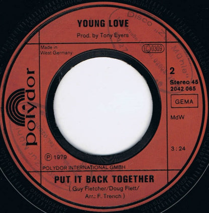 Young Love (2) : Baby I'm Right (7", Single)