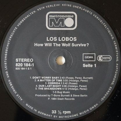 Los Lobos : How Will The Wolf Survive? (LP, Album)