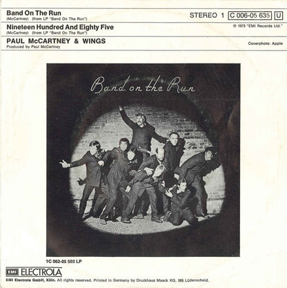 Paul McCartney & Wings* : Band On The Run (7", Single)