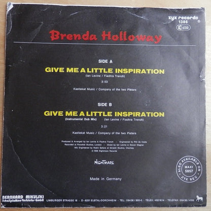 Brenda Holloway : Give Me A Little Inspiration (7", Single)