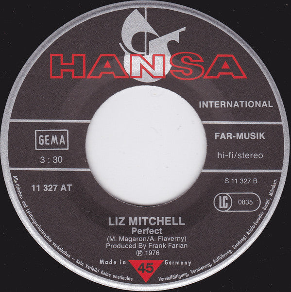 Liz Mitchell : Got A Man On My Mind / Perfect (7", Single)