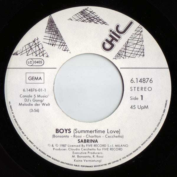 Sabrina : Boys (7", Single)