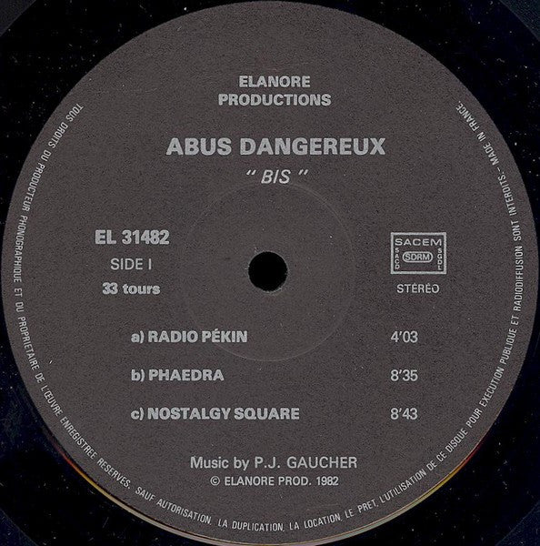 Abus Dangereux : Bis (LP)