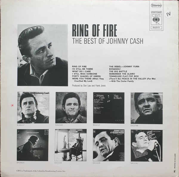 Johnny Cash : Ring Of Fire - The Best Of Johnny Cash (LP, Comp, RE)