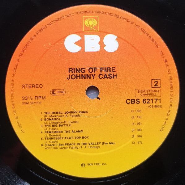 Johnny Cash : Ring Of Fire - The Best Of Johnny Cash (LP, Comp, RE)