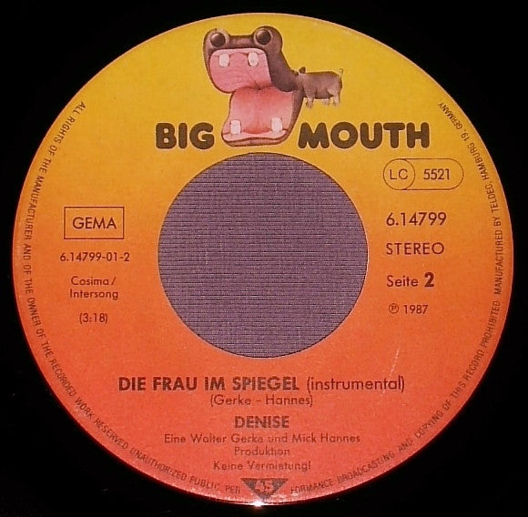 Denise (13) : Die Frau Im Spiegel (7", Single)