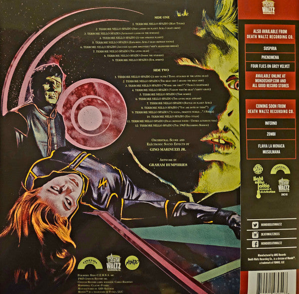 Gino Marinuzzi Jr. : Planet Of The Vampires (Original Motion Picture Soundtrack) (LP, Ltd, Ora)