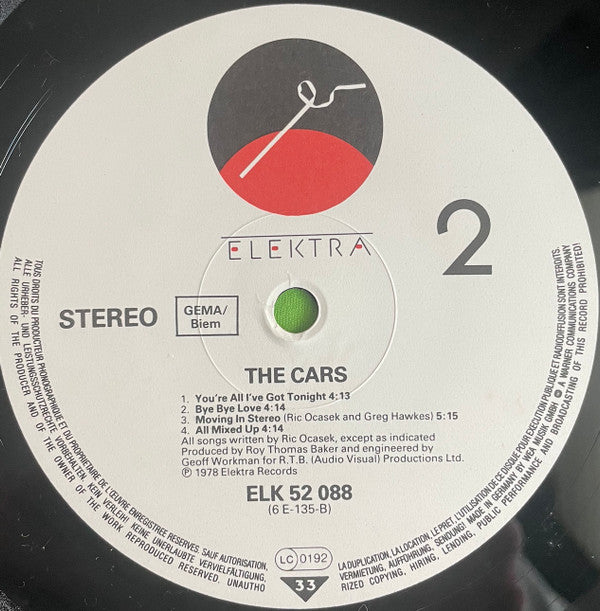 The Cars : The Cars (LP, Album, RE)