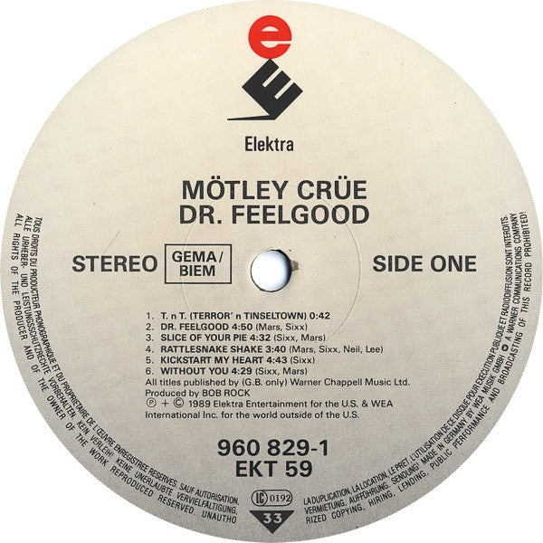 Mötley Crüe : Dr. Feelgood (LP, Album)