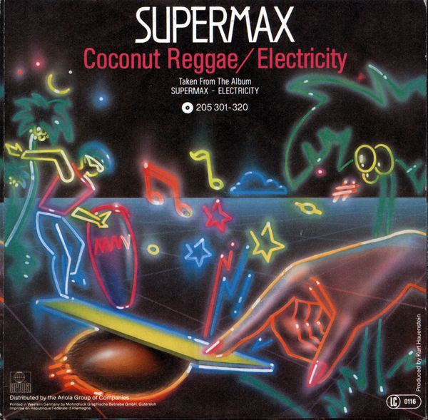 Supermax : Coconut Reggae (7", Single)