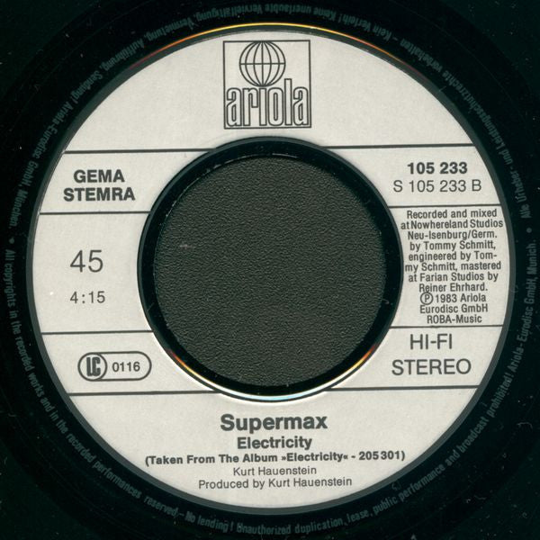 Supermax : Coconut Reggae (7", Single)