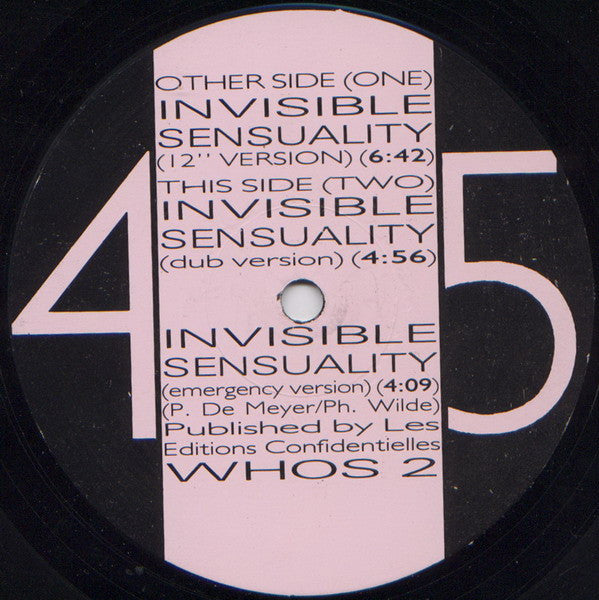 T 99* : Invisible Sensuality (12")