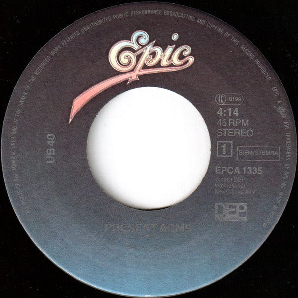 UB40 : Present Arms (7", Single)