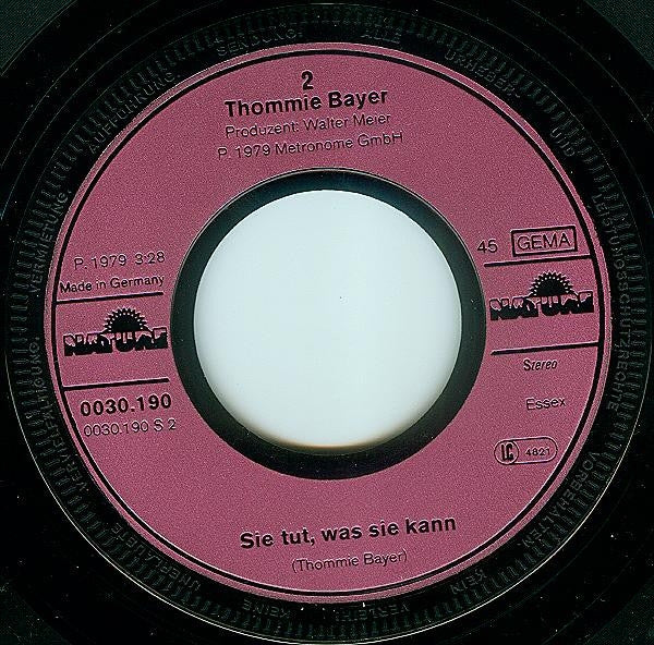 Thommie Bayer : Der Letzte Cowboy (7", Single)