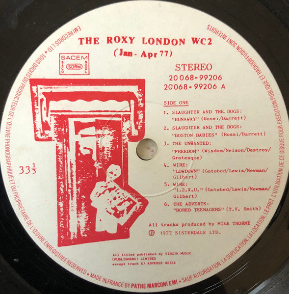 Various : The Roxy London WC2 (Jan - Apr 77) (LP, Album)