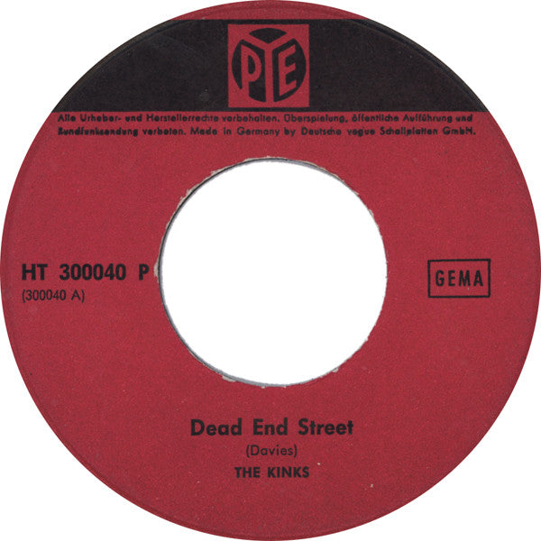 The Kinks : Dead End Street (7", Single)