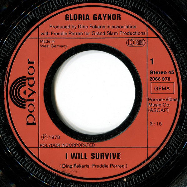 Gloria Gaynor : I Will Survive (7", Single)