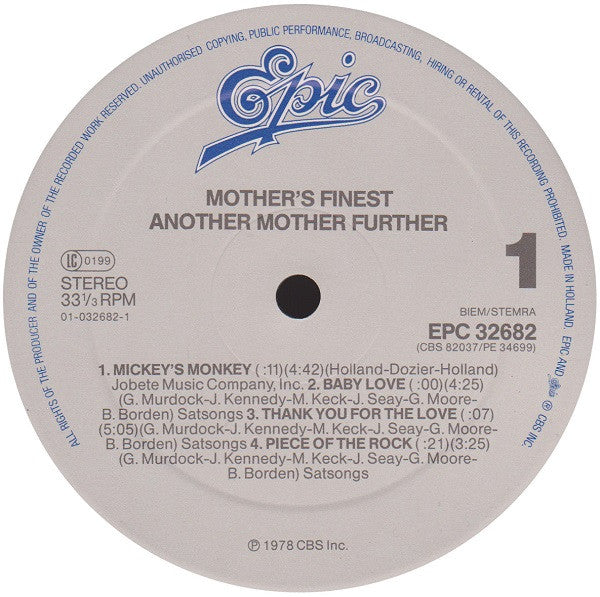 Mother's Finest : Another Mother Further (LP, Album, RE)