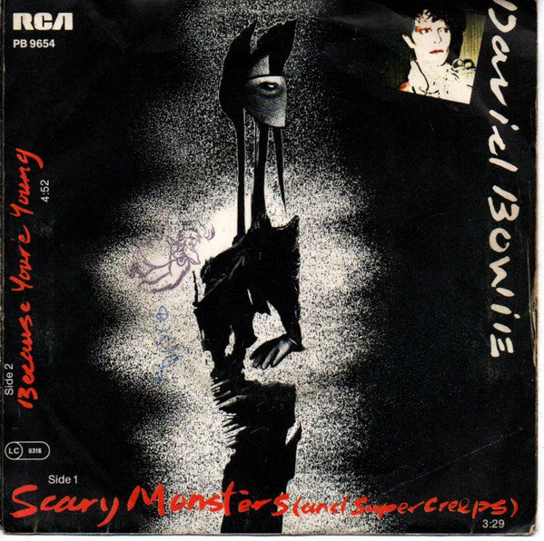 David Bowie : Scary Monsters (And Super Creeps) / Because You're Young (7", Single)