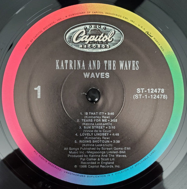 Katrina And The Waves : Waves (LP, Album, Spe)