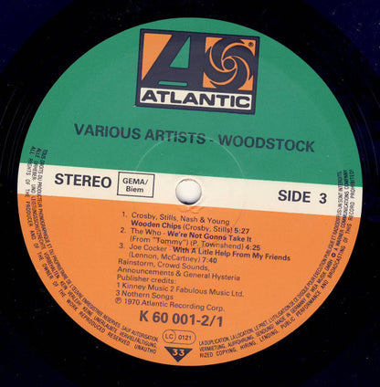 Various : Woodstock - Music From The Original Soundtrack And More (3xLP, Album, RE)