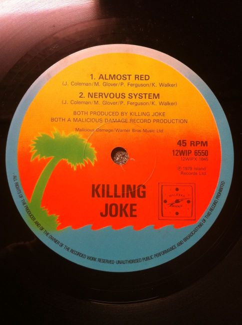 Killing Joke : Almost Red (12", Single)