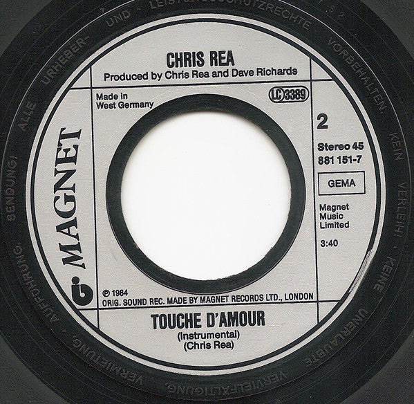 Chris Rea : Touché D'Amour (Special Remix) (7", Single)