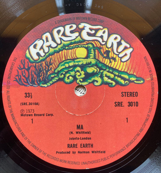 Rare Earth : Ma (LP, Album, Emb)