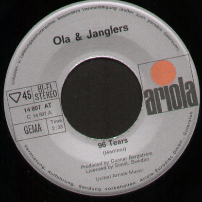 Ola & Janglers* : 96 Tears / Fish In The Sea (7", Single)