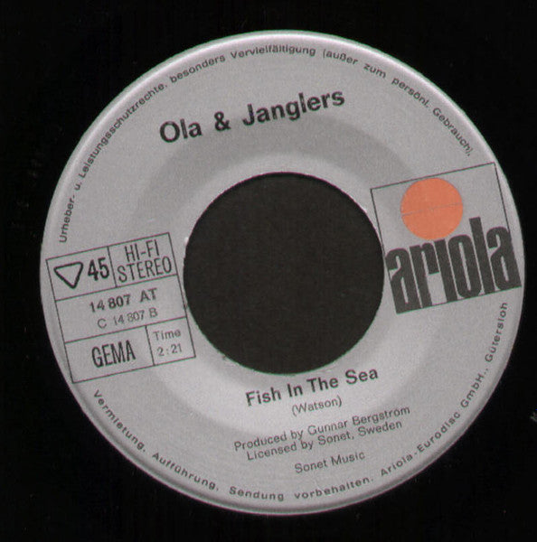 Ola & Janglers* : 96 Tears / Fish In The Sea (7", Single)