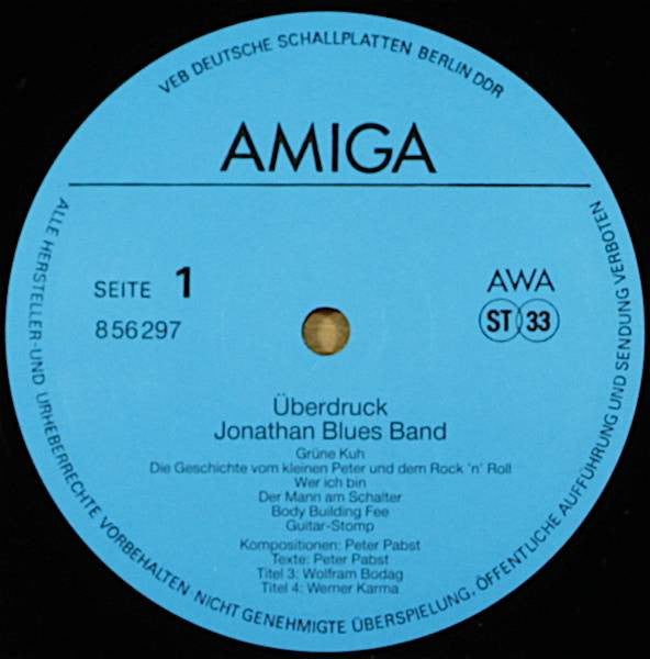 Jonathan Blues Band : Überdruck (LP, Album)