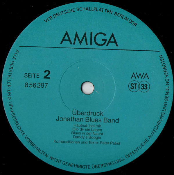 Jonathan Blues Band : Überdruck (LP, Album)