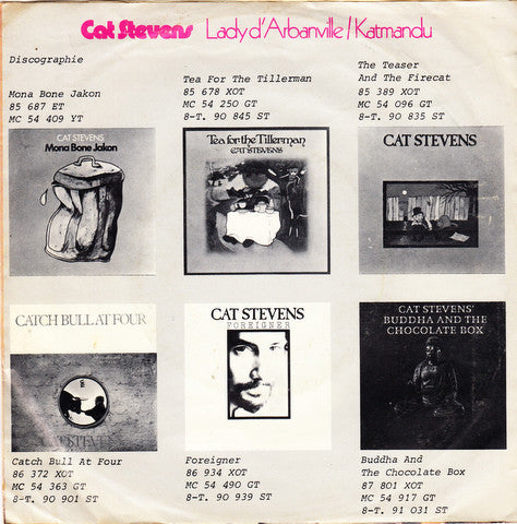 Cat Stevens : Lady D'Arbanville (7", Single)