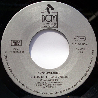 Enzo Avitabile : Black Out (7", Single)