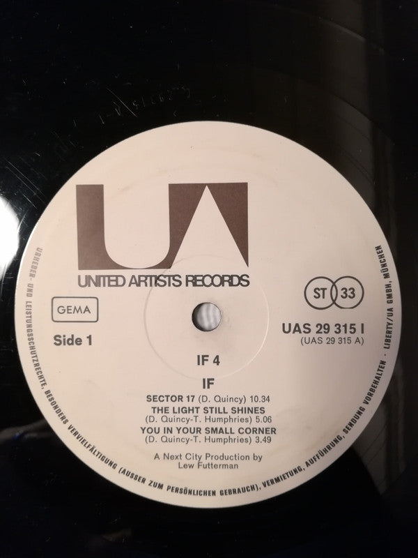 IF (6) : IF 4 (On Tour In Germany - April 72) (LP, Album)