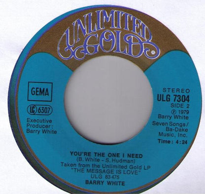 Barry White : Any Fool Could See (You Were Meant For Me) (7", Single)