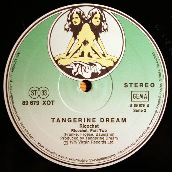 Tangerine Dream : Ricochet (LP, Album, RP)