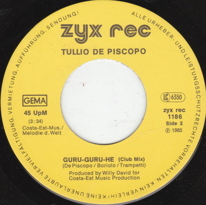 Tullio De Piscopo : Radio Africa (7")