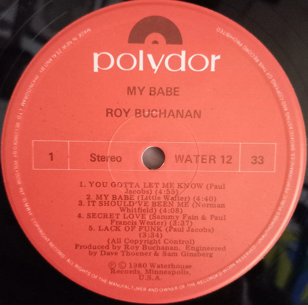 Roy Buchanan : My Babe (LP)