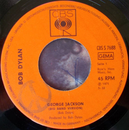 Bob Dylan : George Jackson (7", Single)