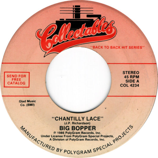 Big Bopper / Crew Cuts* : Chantilly Lace / Sh-Boom (7")