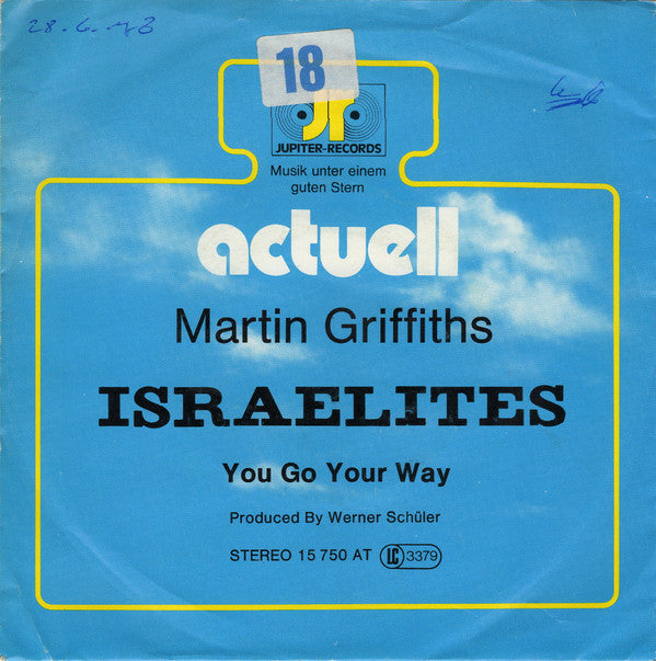 Martin Griffiths : Israelites (7", Promo)